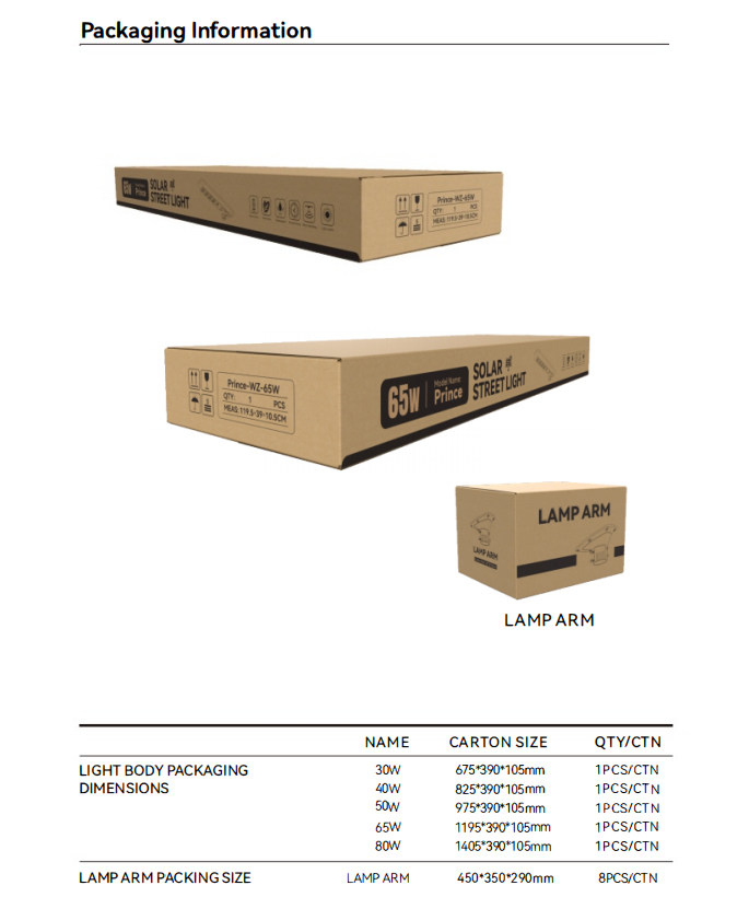 30w all in one solar street light