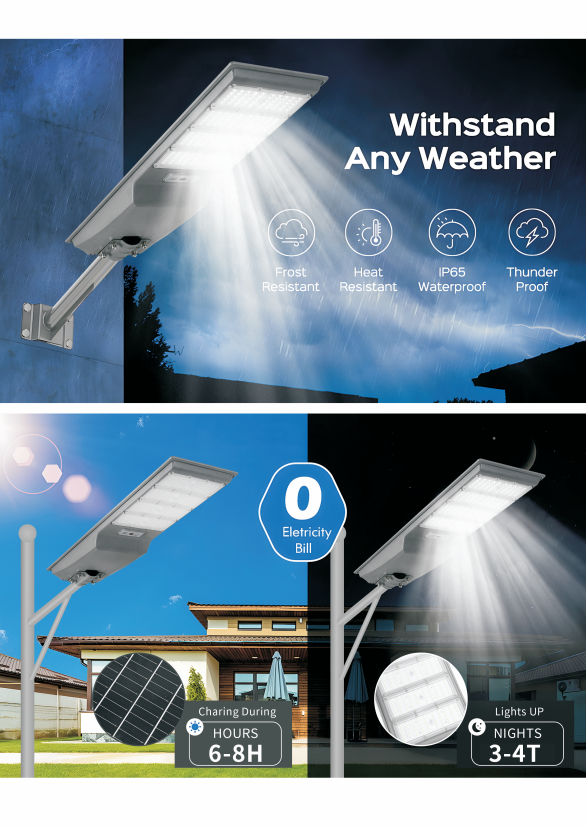30w integrated solar street light