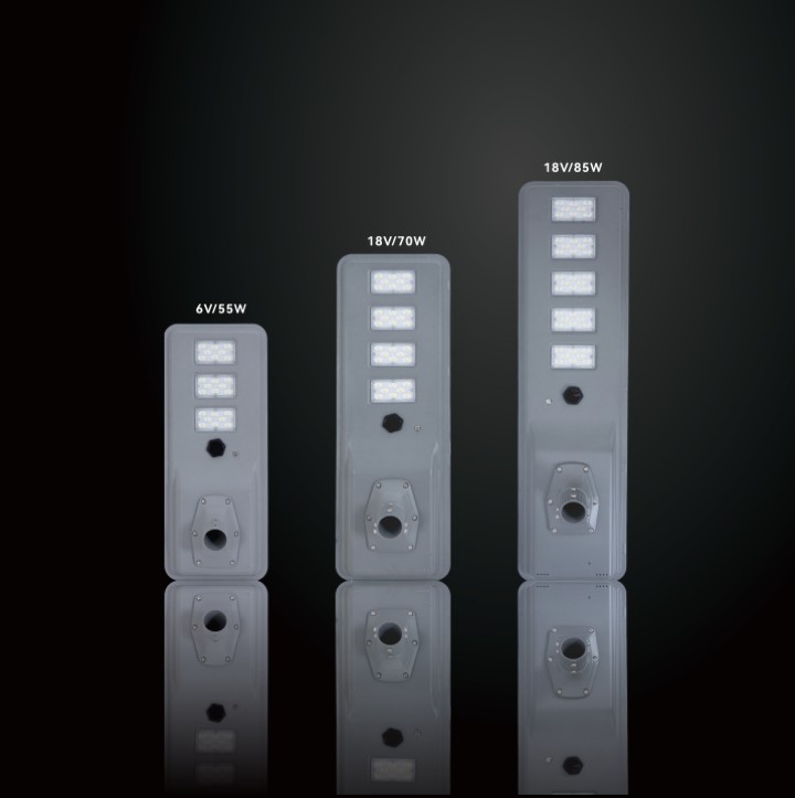 55w integrated solar street light