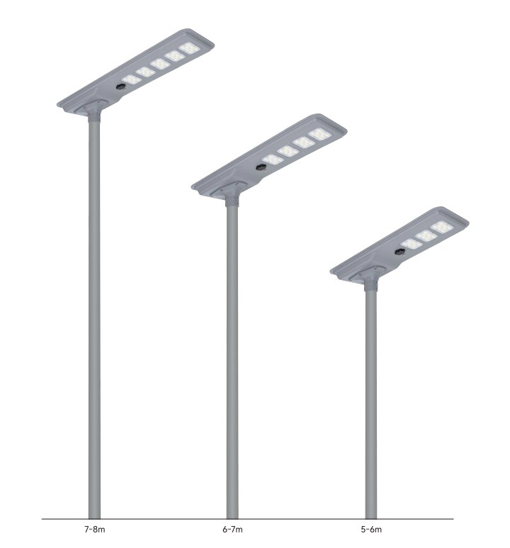 55w integrated solar street light
